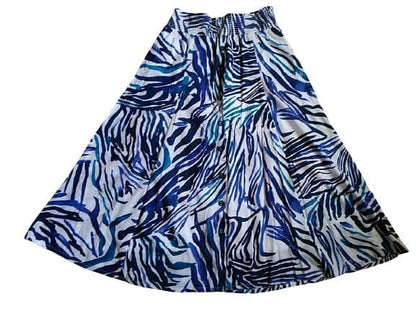 Youngly Waist Shirring Printed Skirt