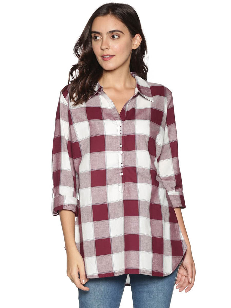 Youngly Ladies Checked Shirt Youngly