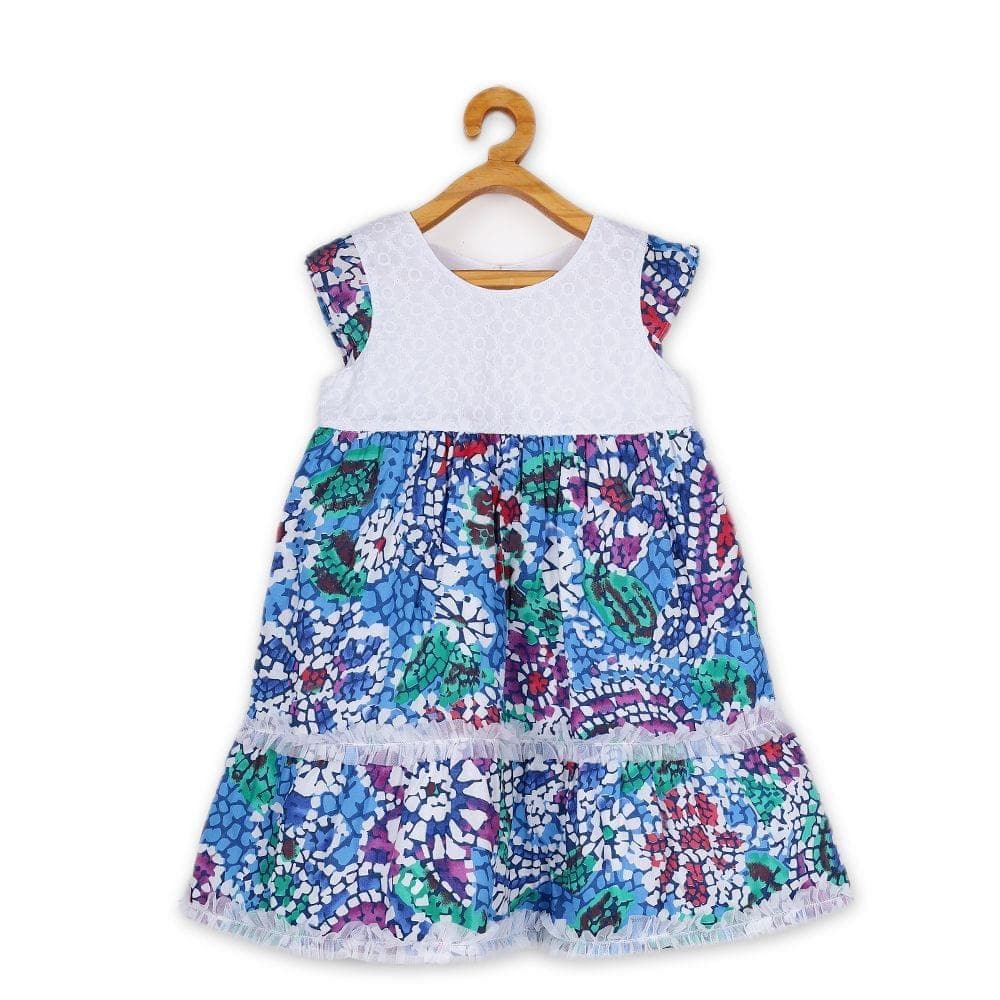 Young Birds A Line Printed Dress