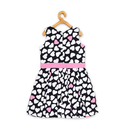 Young Birds AOP Heart Print Dress