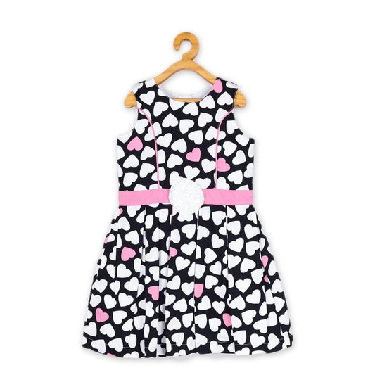 Young Birds AOP Heart Print Dress