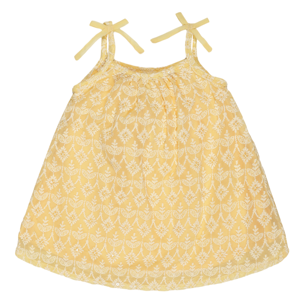Young Birds All Over Embroidery Baby Dress Young Birds®