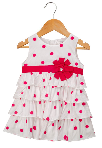 Young Birds Big Polka Dot Ruffle Dress