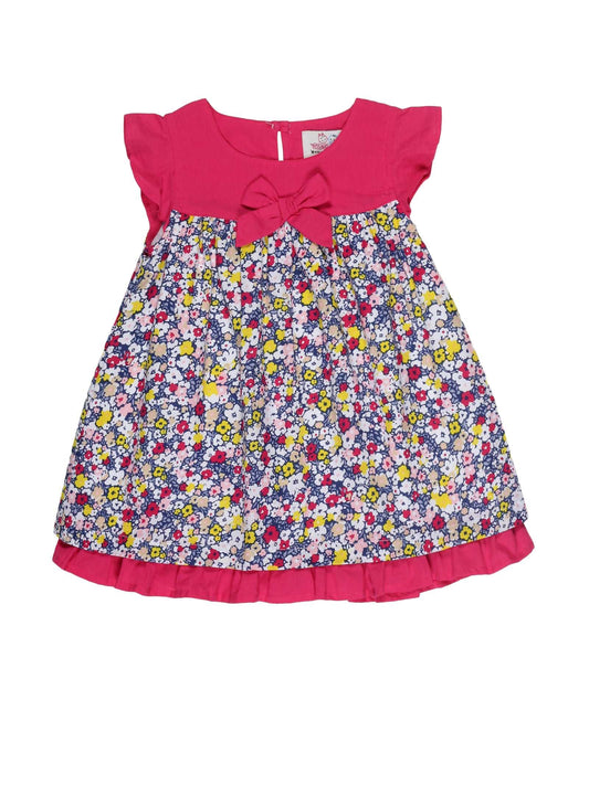 Young Birds Blossom Flowers Print Dress