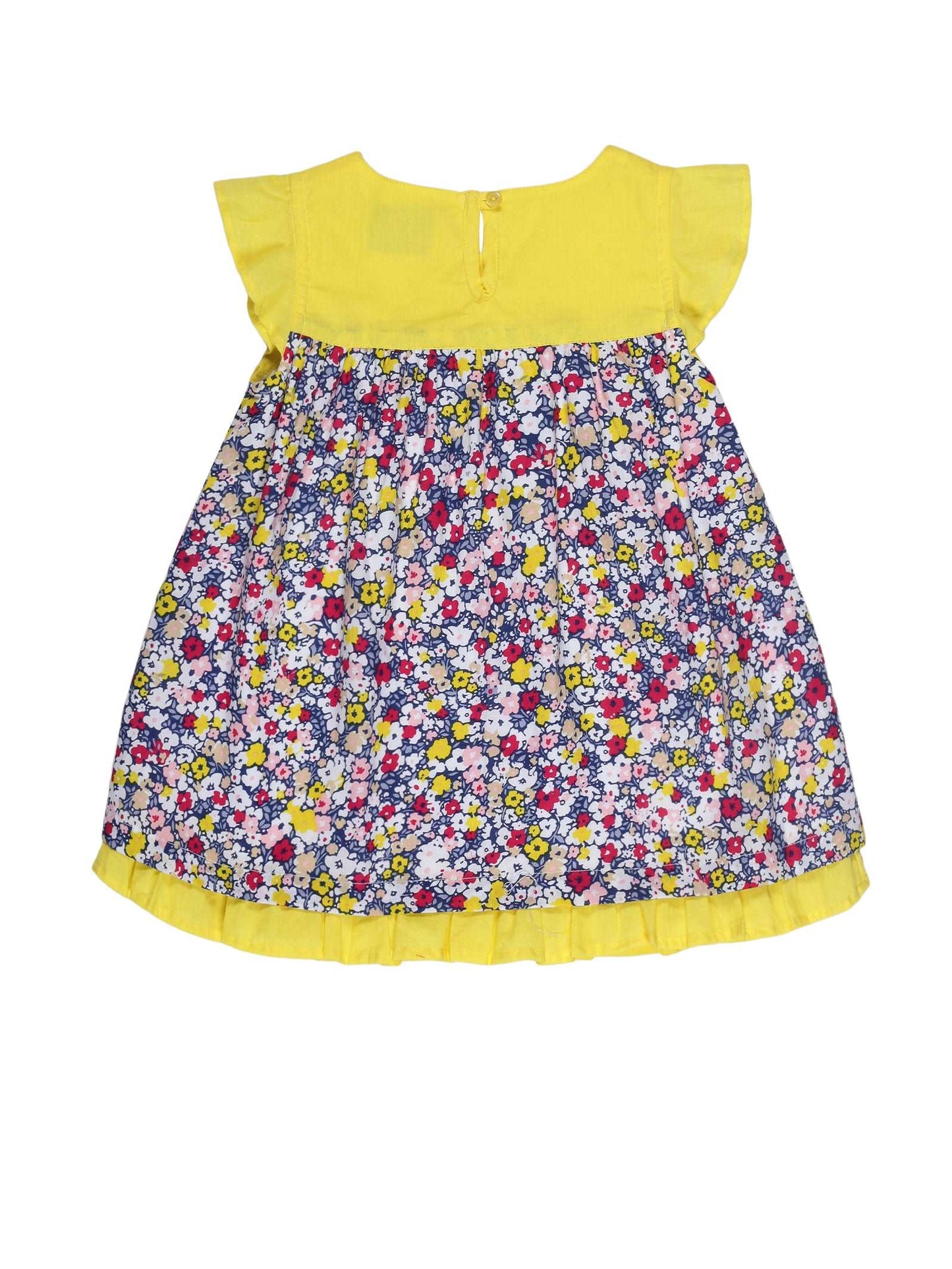 Young Birds Blossom Flowers Print Dress