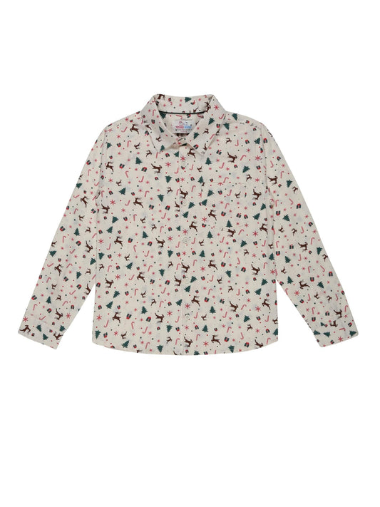 Young Birds Boys Full Sleeve Printed Shirt