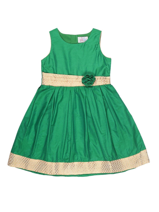 Young Birds Brocade Border Dress