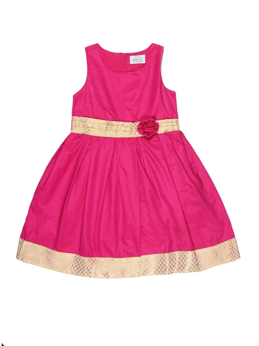 Young Birds Brocade Border Dress