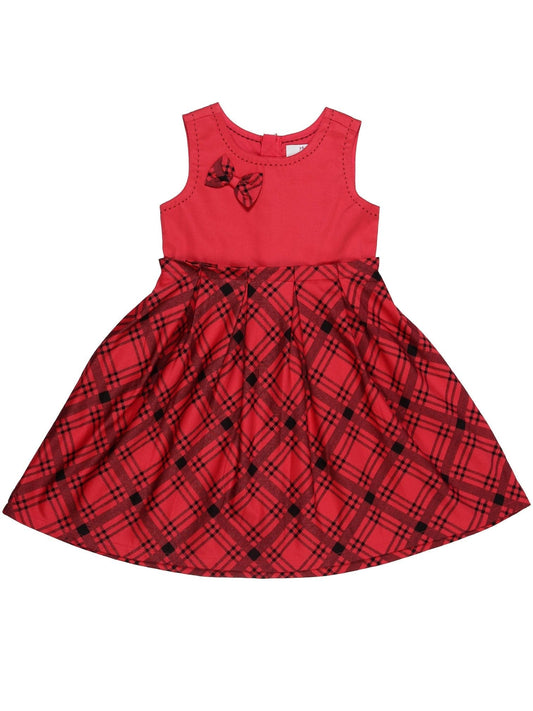 Young Birds Checked Fit & Flare Dress