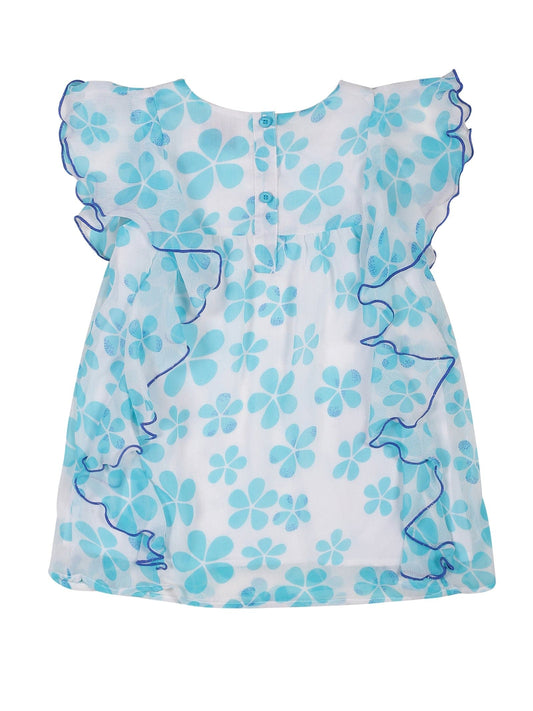 Young Birds Chiffon Fancy Sleeve Top