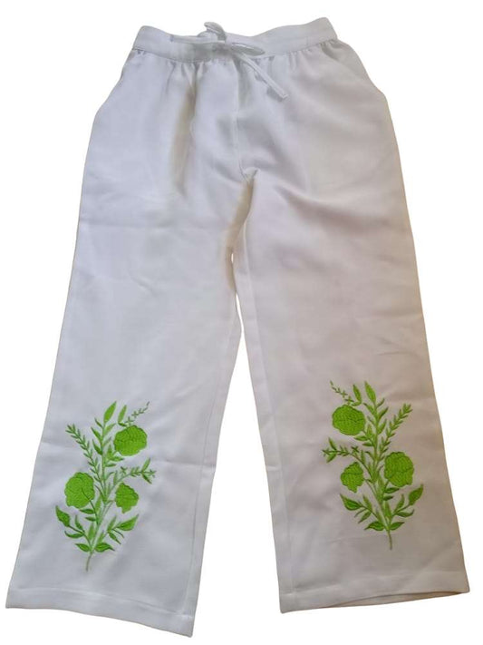 Young Birds Embroidered Palazzo Pant