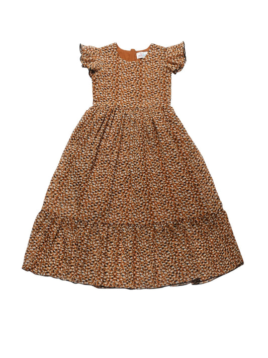 Young Birds Flared Sleeve Dress