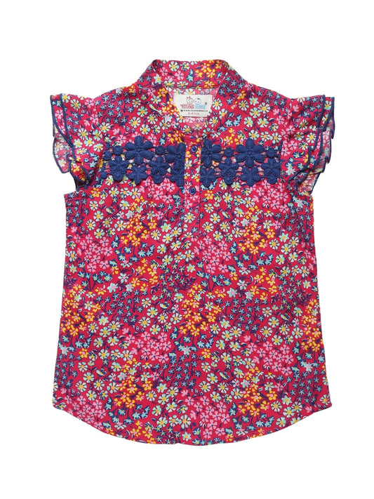 Young Birds Floral Print Top