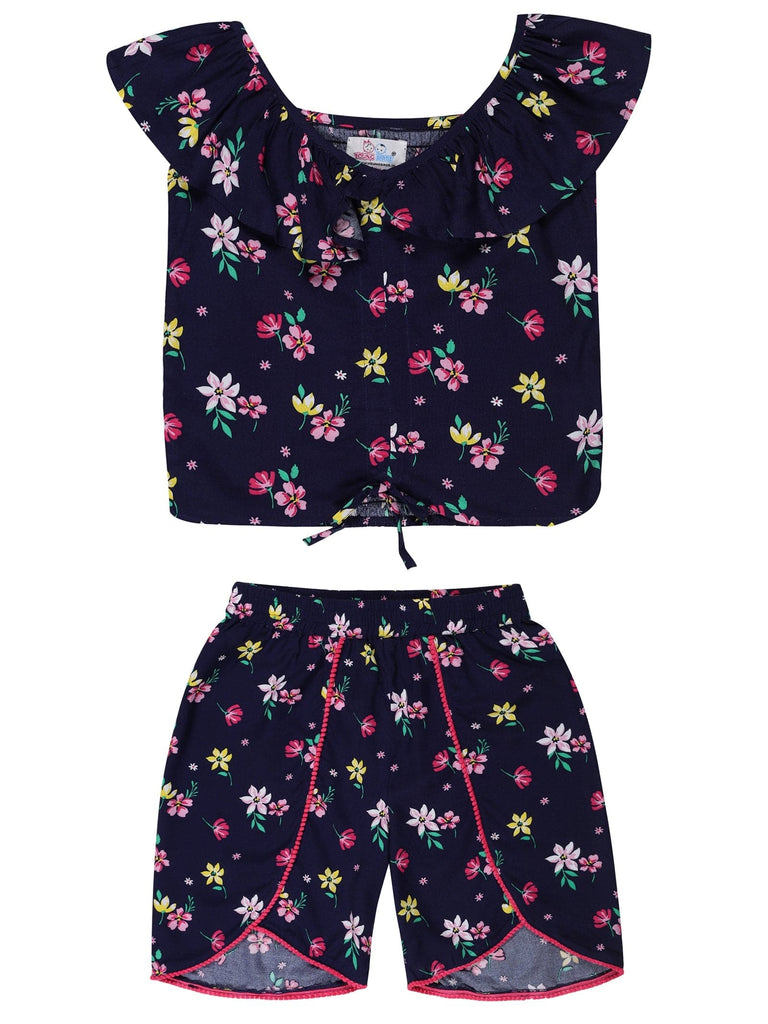Young Birds Floral Printed Top with Short