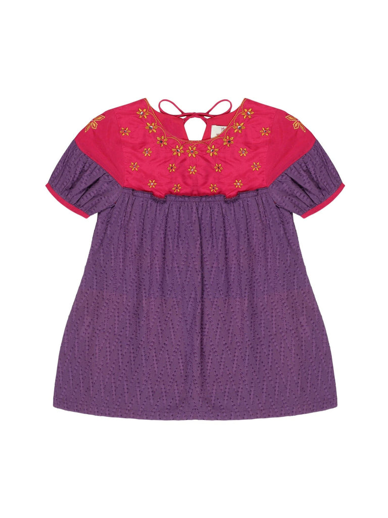 Young Birds Front Embroidery Dress