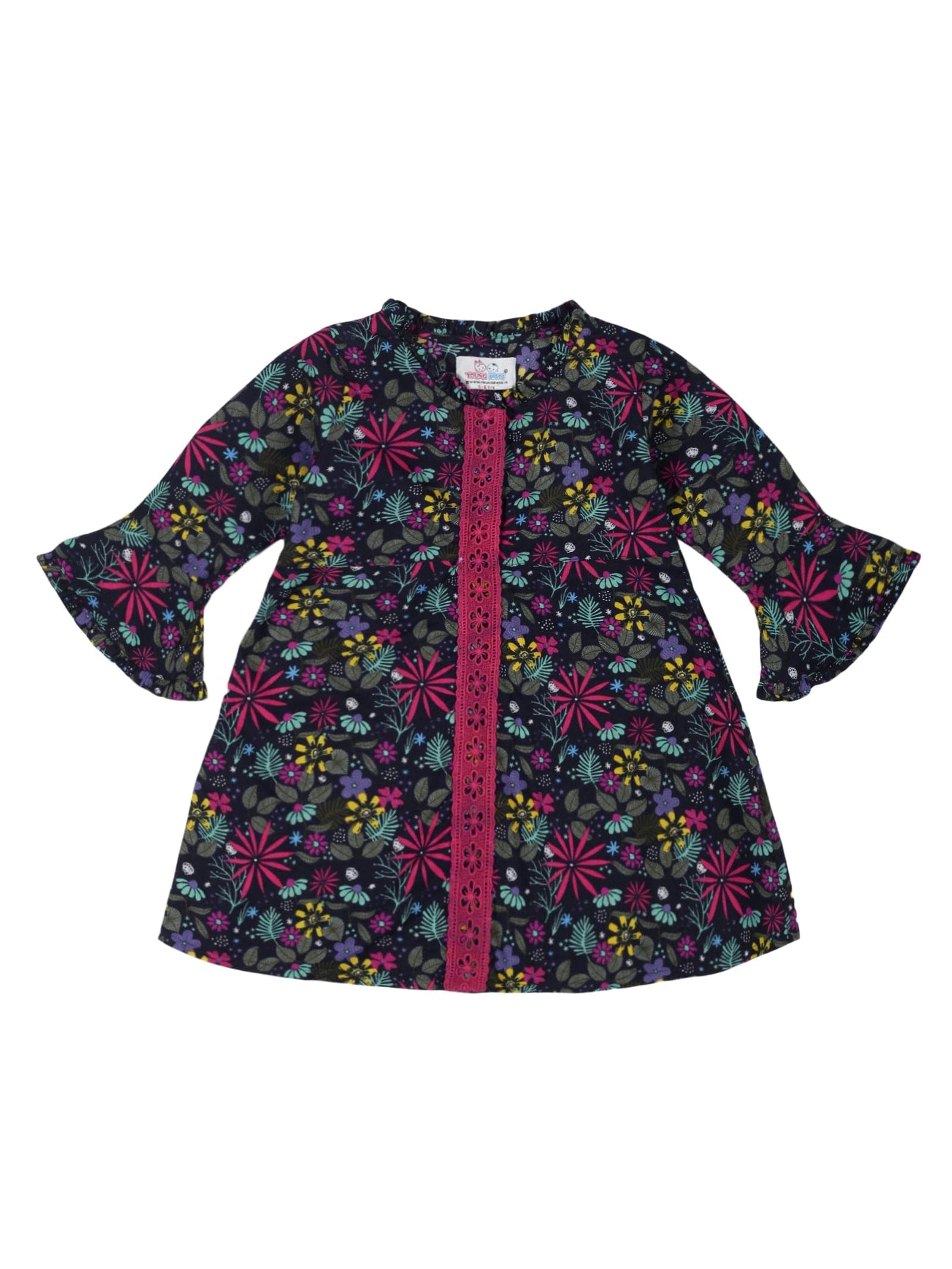 Young Birds Front Open Button Shirt Dress
