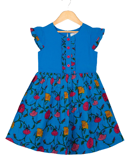 Young Birds Front Ruffle Dress