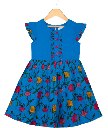 Young Birds Front Ruffle Dress