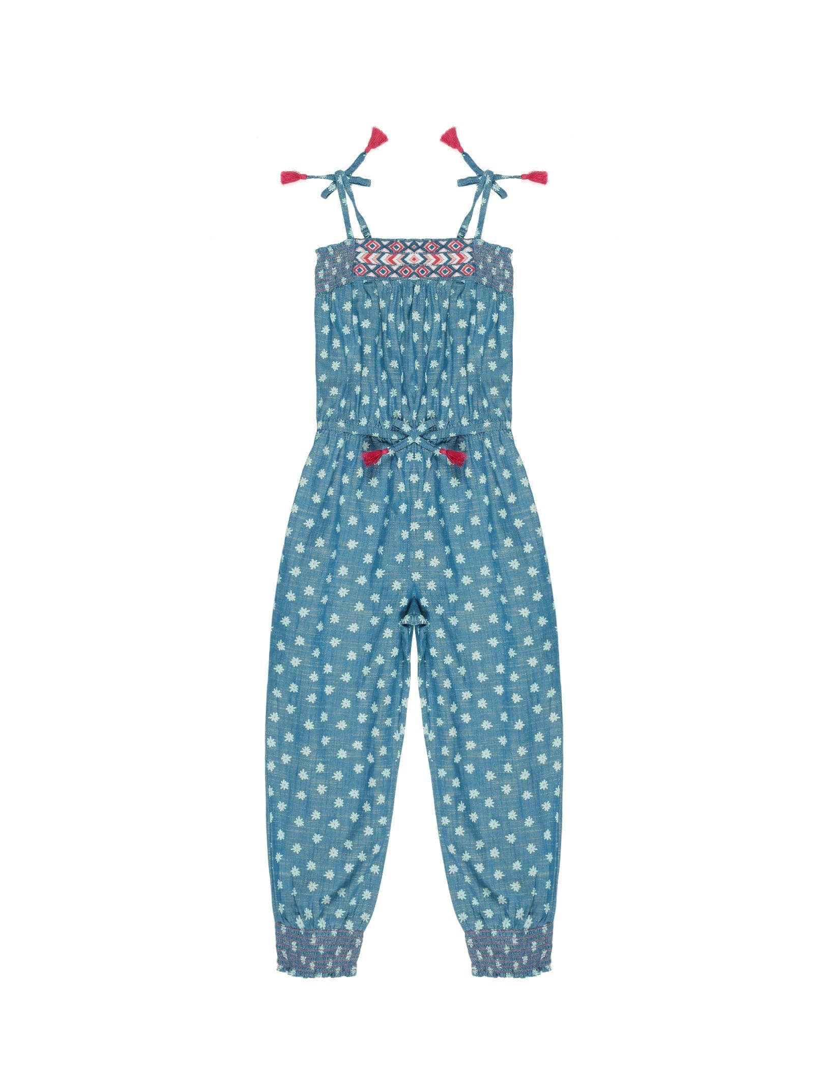 Young Birds Girls Chambray Jumpsuit