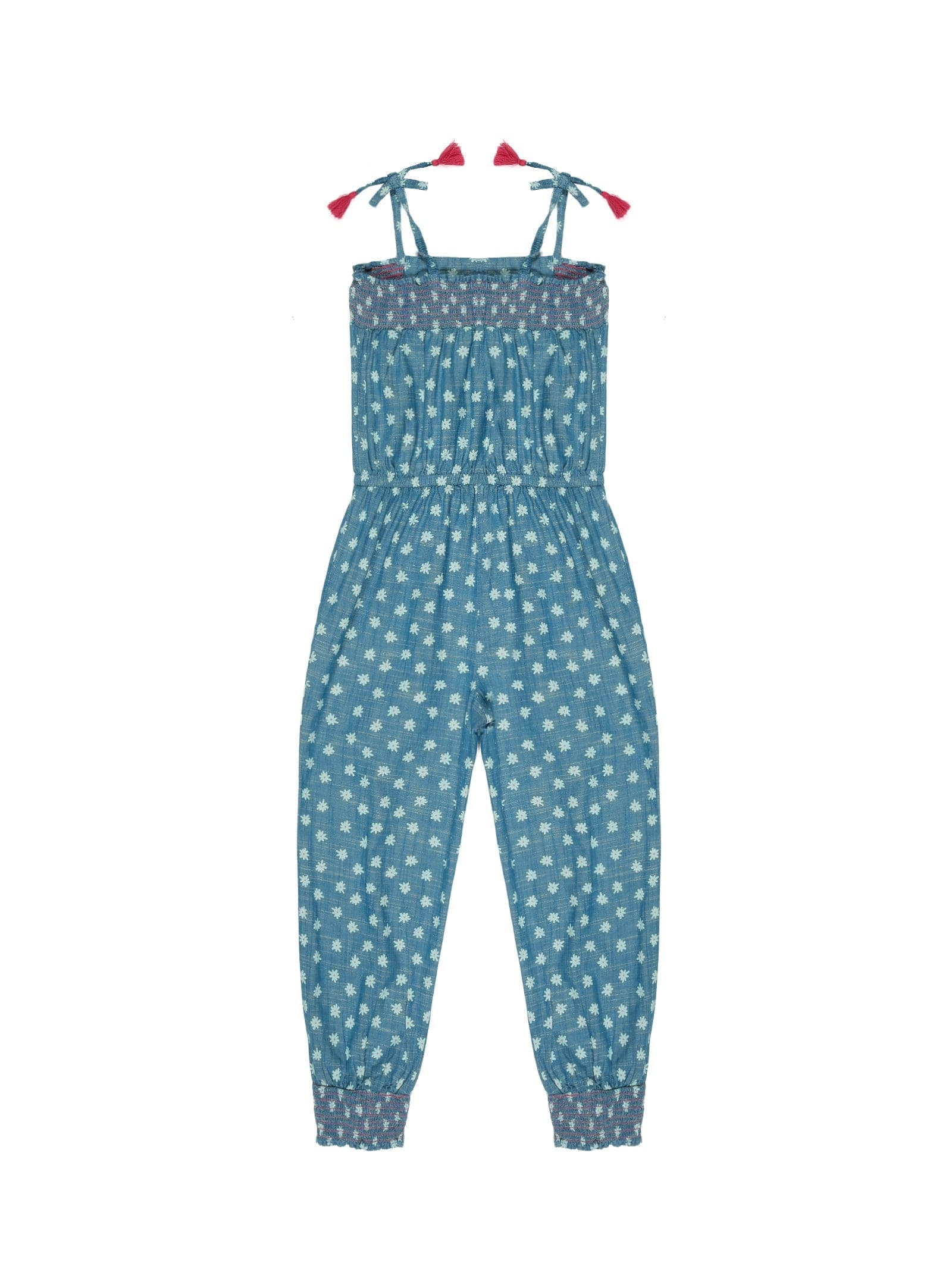 Young Birds Girls Chambray Jumpsuit