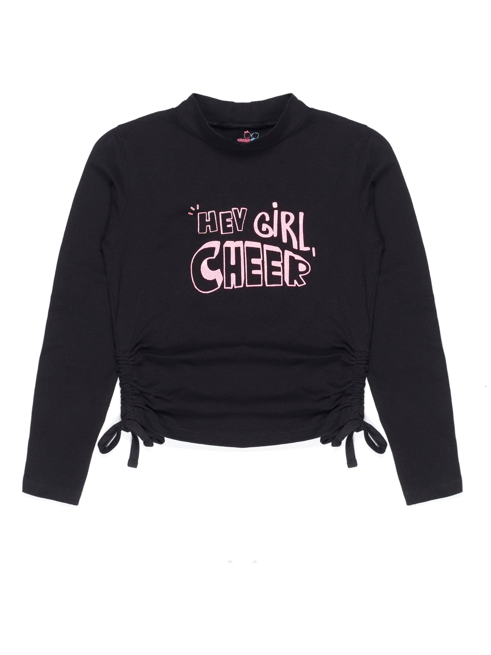 Young Birds Girls Full Sleeve T-shirt 5-6 Years Black