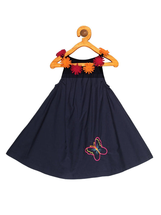 Young Birds Guipure Flower Dress