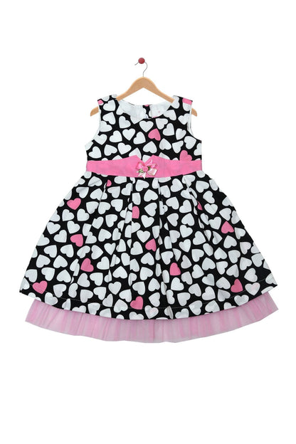 Young Birds Heart Print Dress