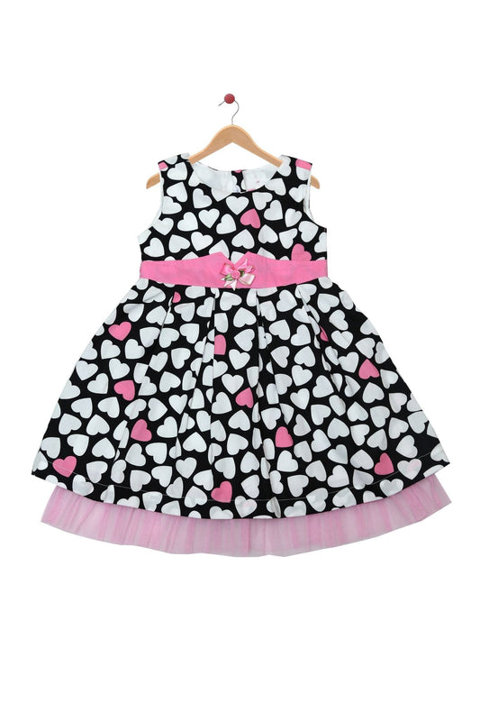 Young Birds Heart Print Dress