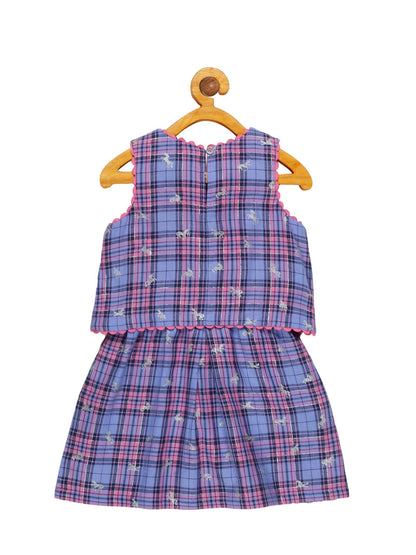 Young Birds Horse Glitter Print Dress