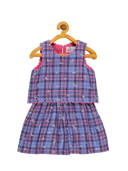 Young Birds Horse Glitter Print Dress