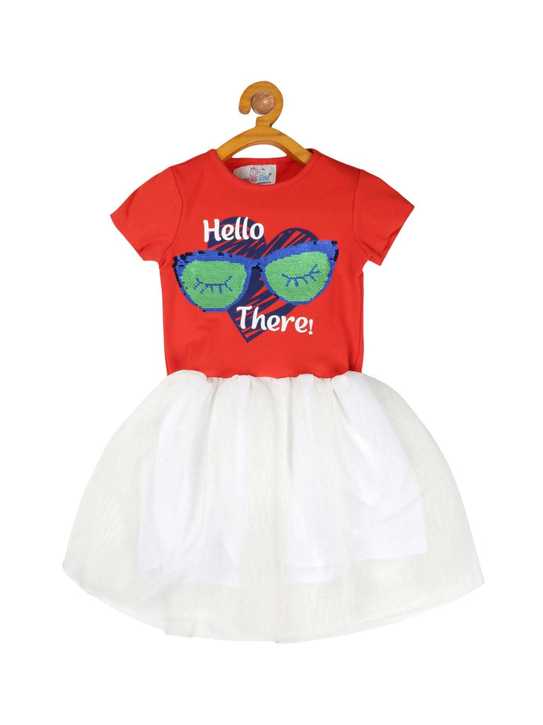 Young Birds Knit & Mesh Dress-Hello There Young Birds®