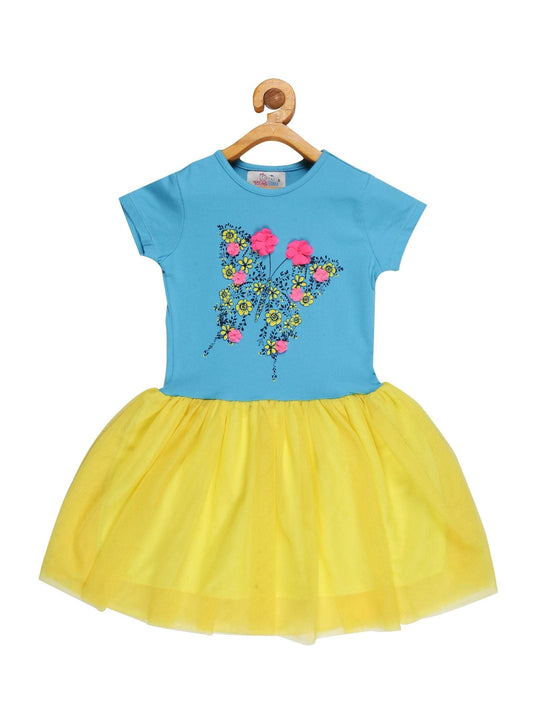 Young Birds Knit & Mesh Dress