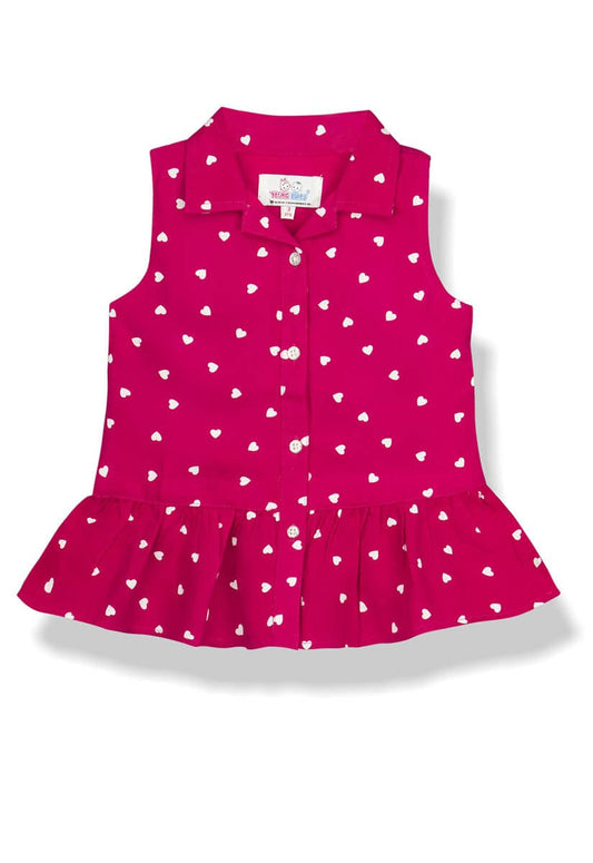 Young Birds Little Heart Print Top