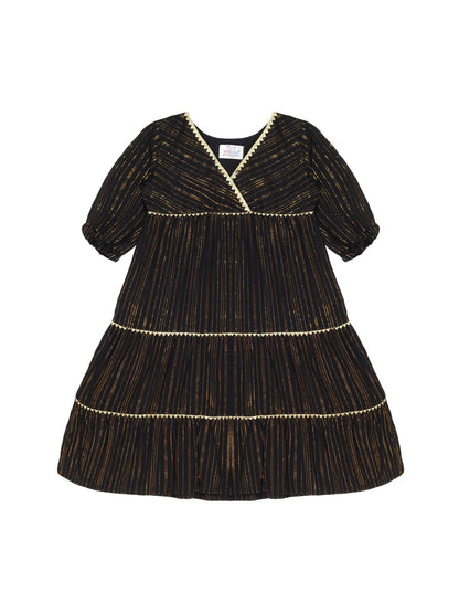 Young Birds Lurex Stripe Dress