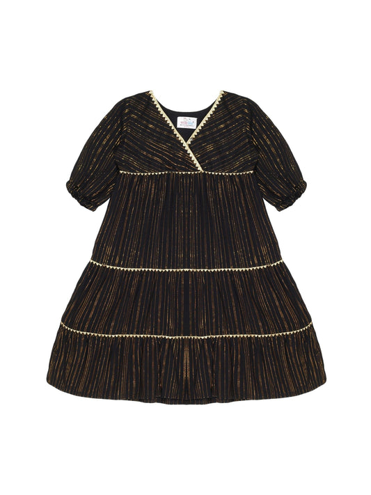 Young Birds Lurex Stripe Dress