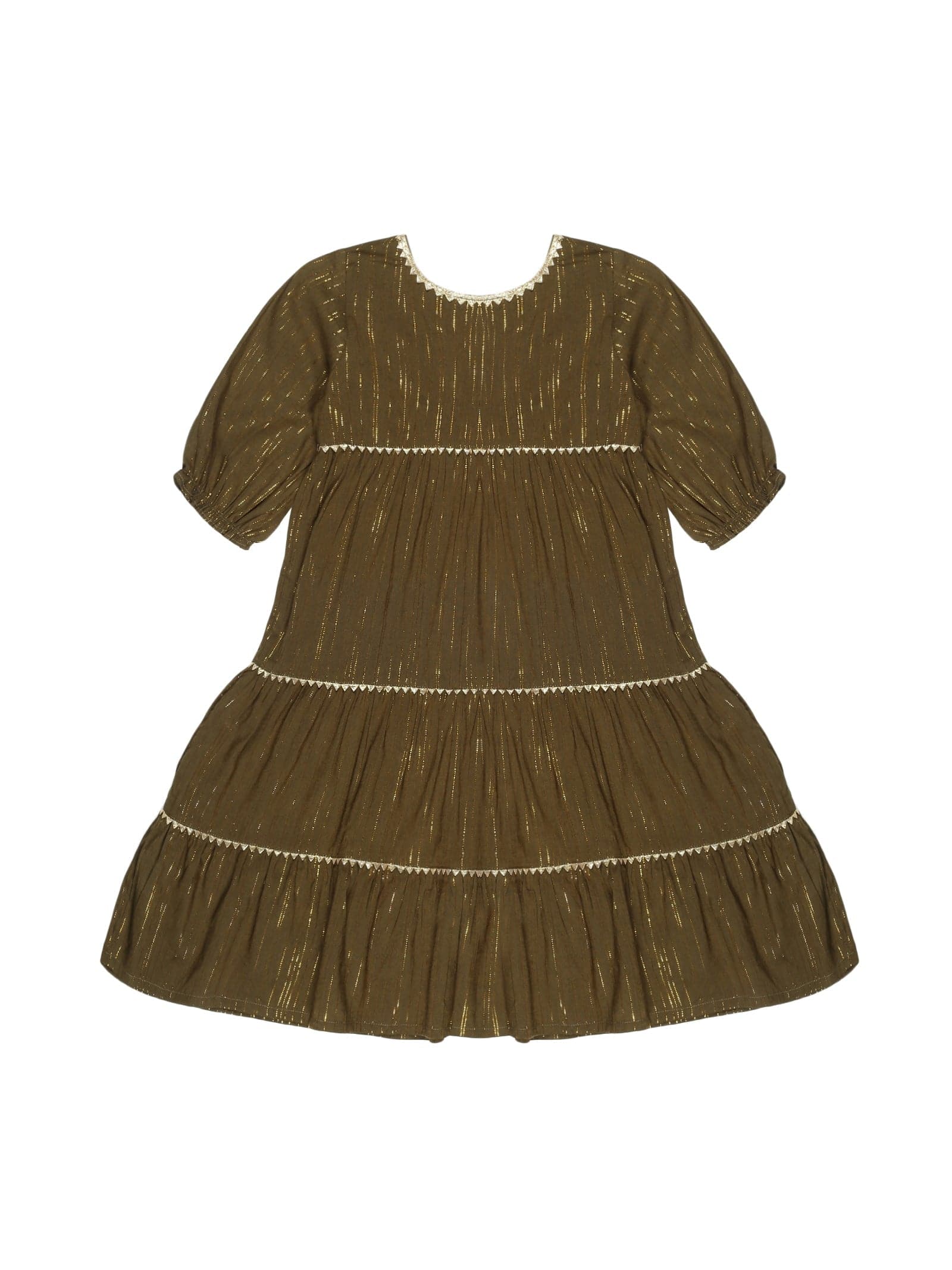 Young Birds Lurex Stripe Dress