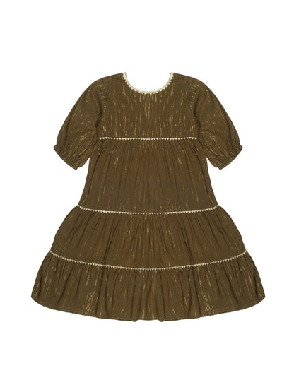 Young Birds Lurex Stripe Dress
