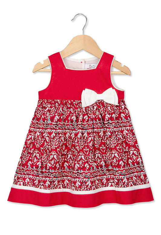 Young Birds Merged Print Dress