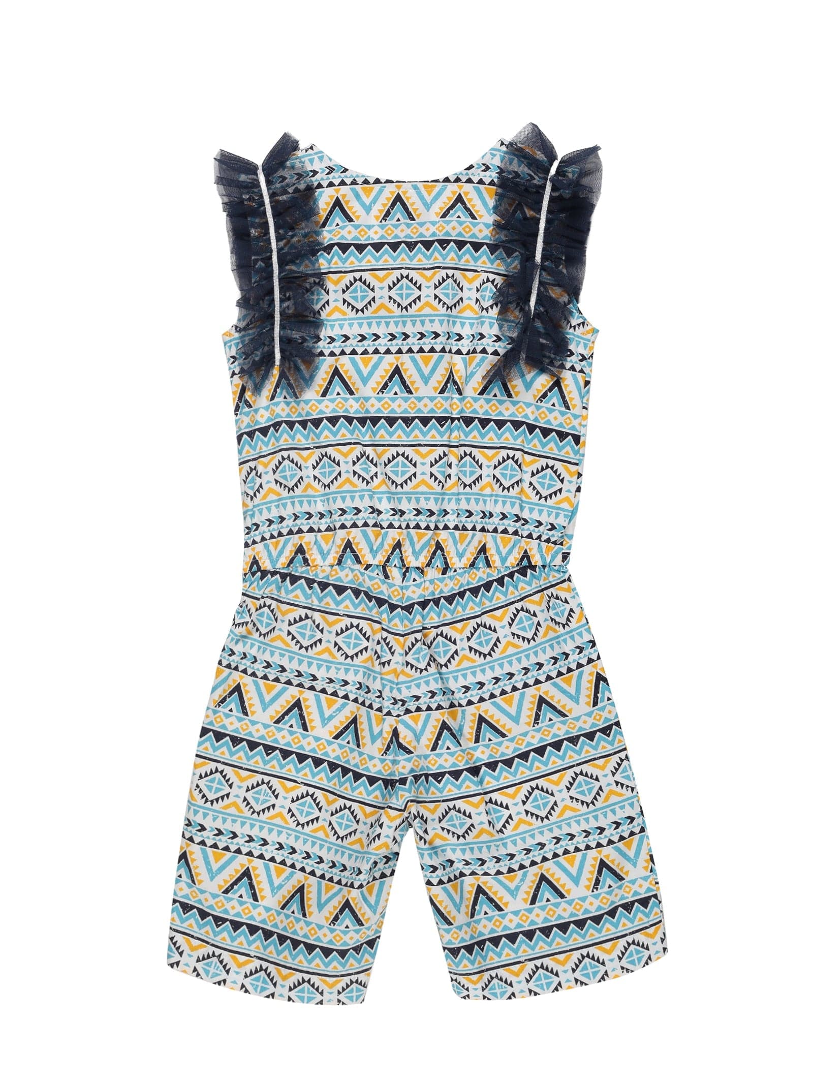 Young Birds Mesh Frill Playsuit