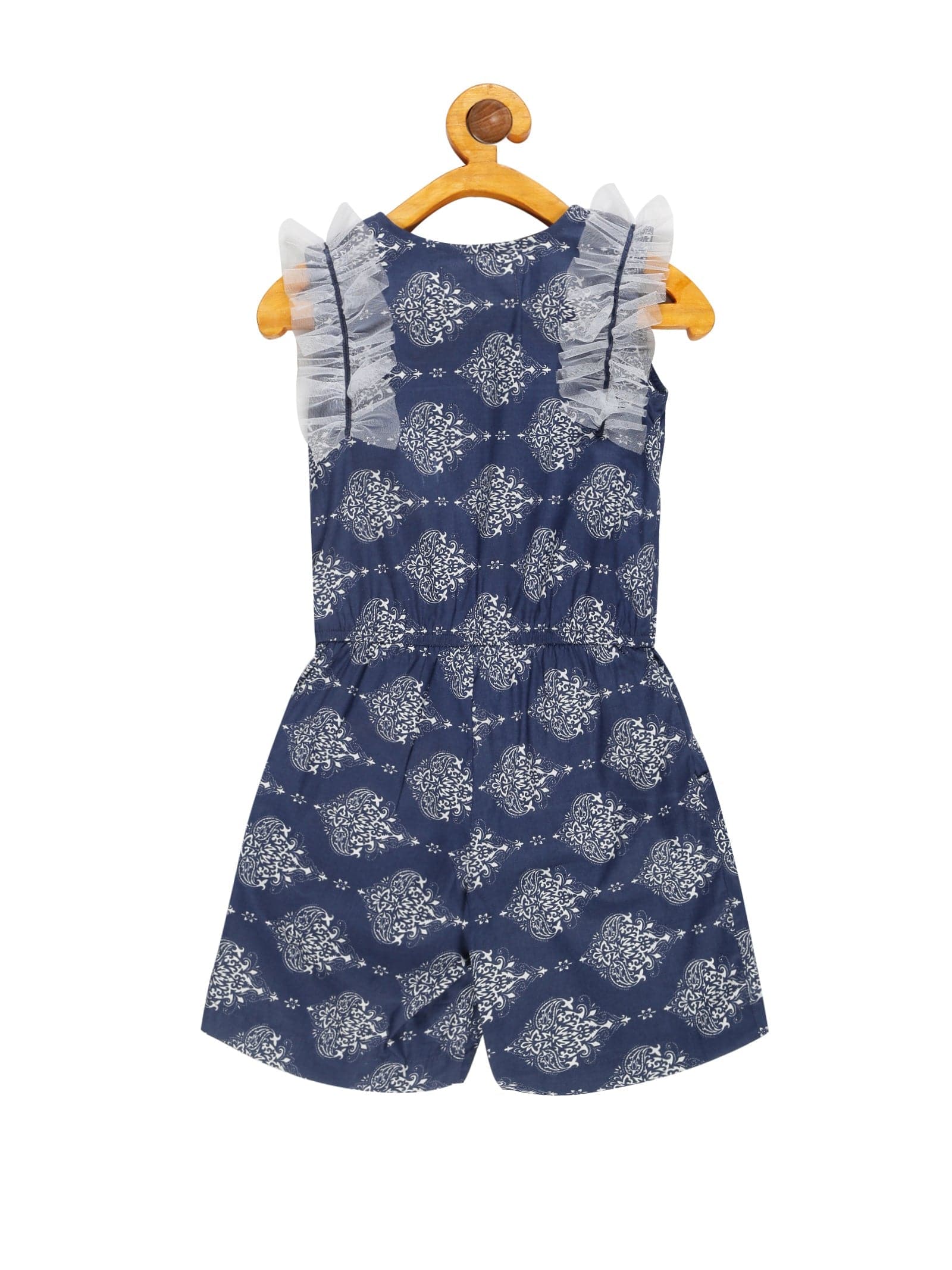 Young Birds Mesh Frill Playsuit