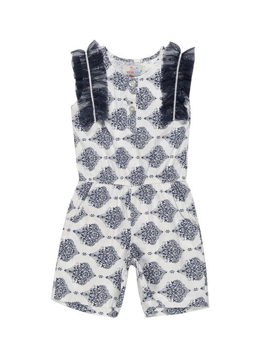 Young Birds Mesh Frill Playsuit