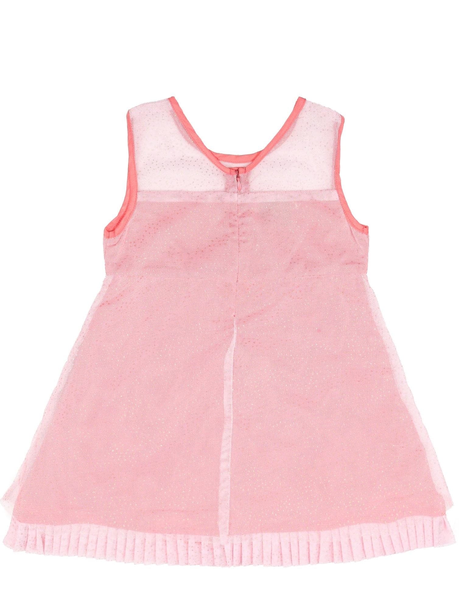 Young Birds Mesh Print Dress