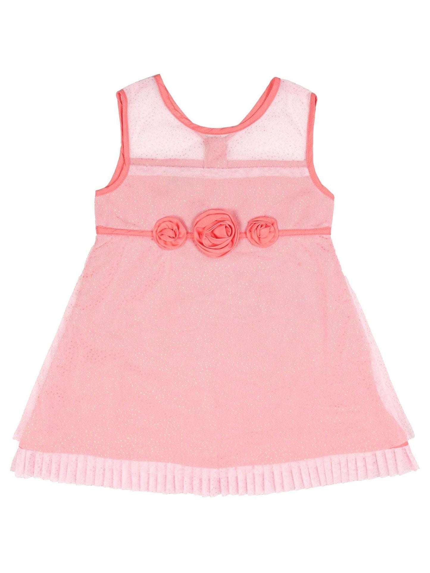Young Birds Mesh Print Dress