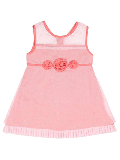Young Birds Mesh Print Dress