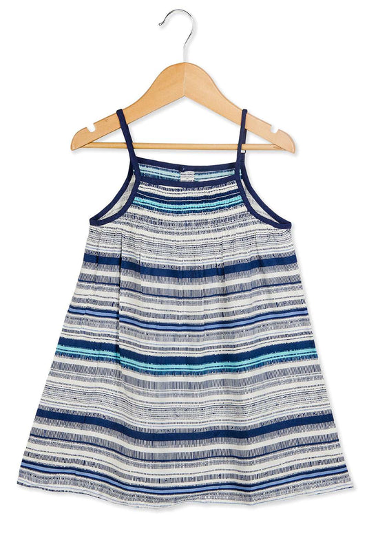 Young Birds Neck Shirring Casual Dress