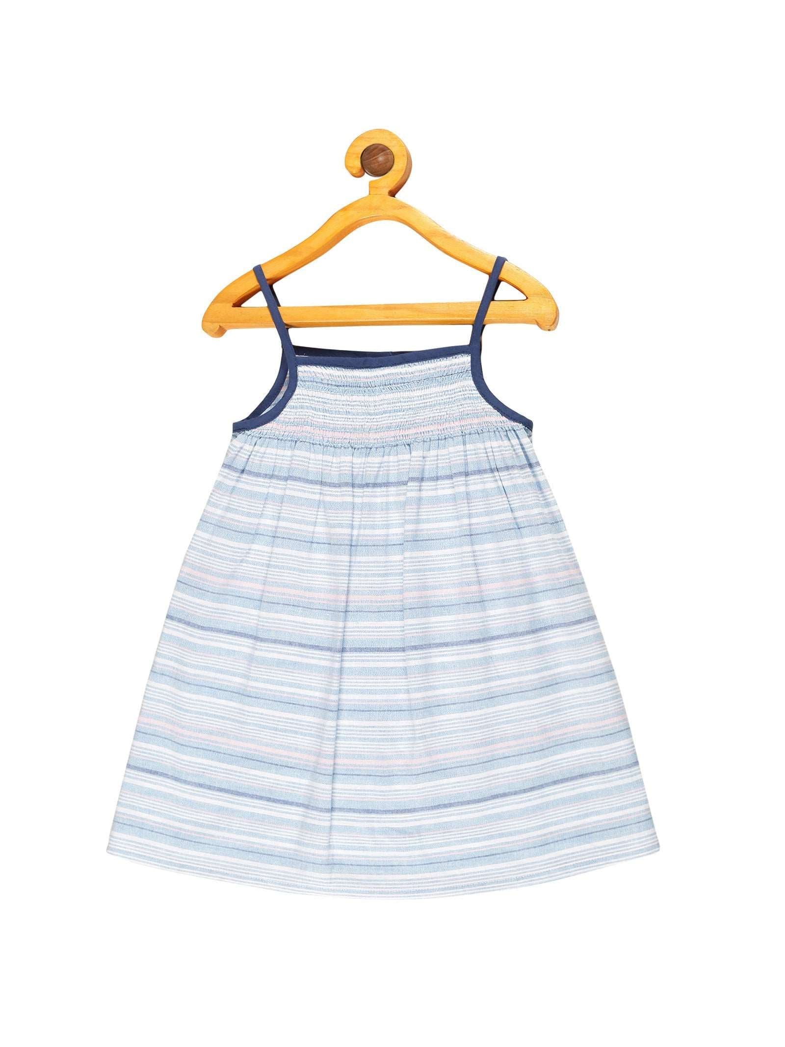 Young Birds Neck Shirring Casual Dress