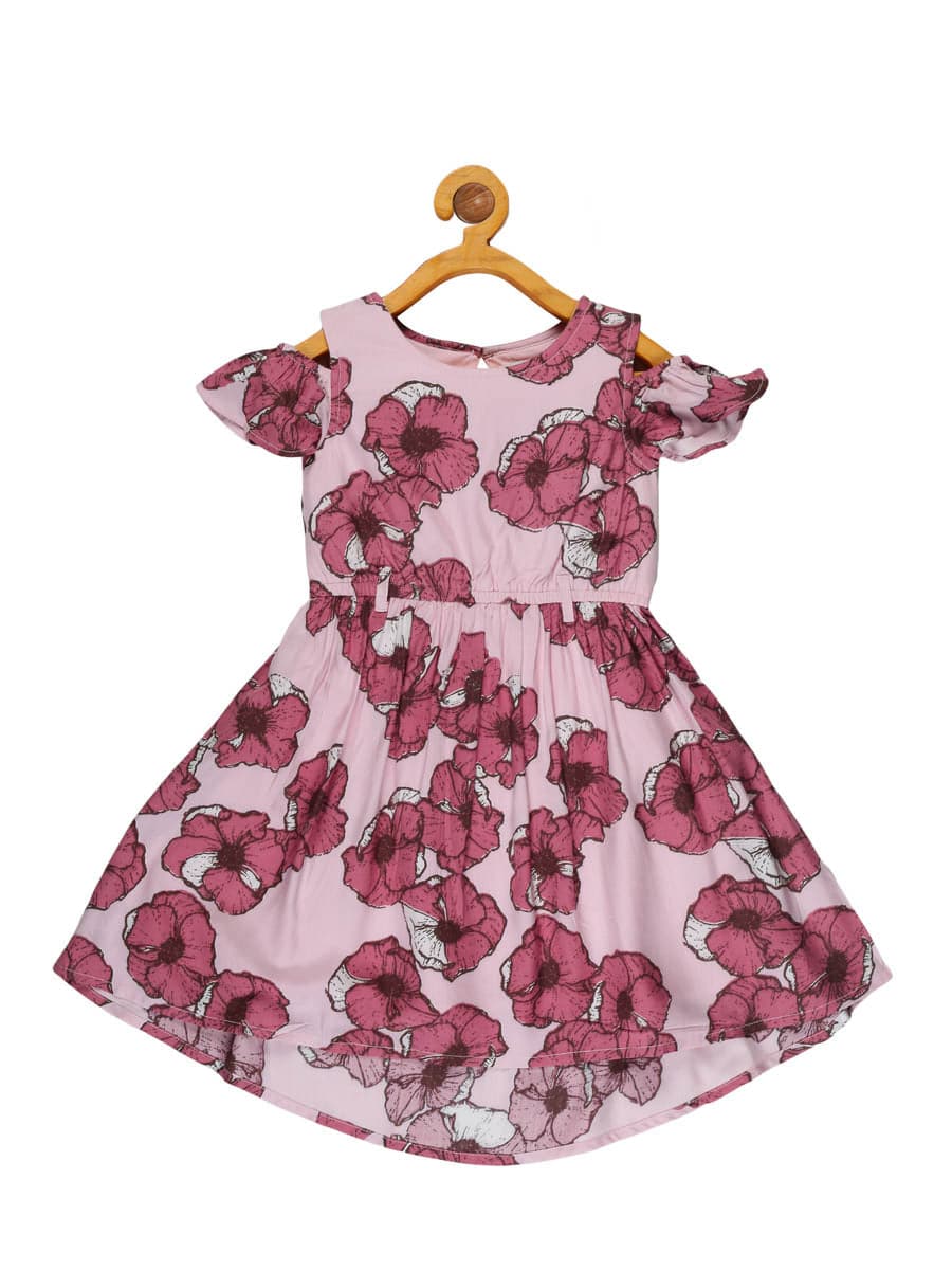 Young Birds Off Shoulder High Low Dress