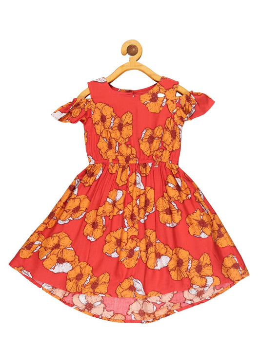 Young Birds Off Shoulder High Low Dress