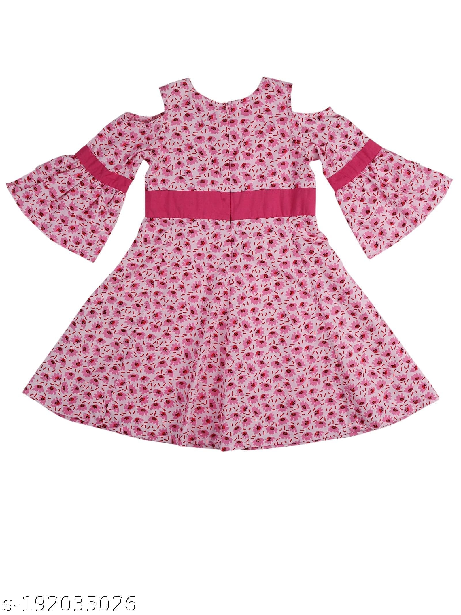 Young Birds Off shoulder Fancy Sleeve Dress