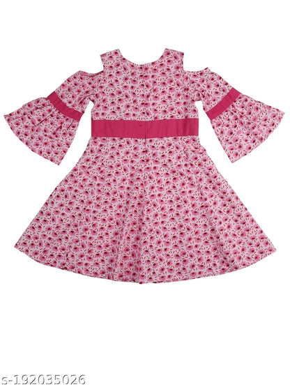 Young Birds Off shoulder Fancy Sleeve Dress